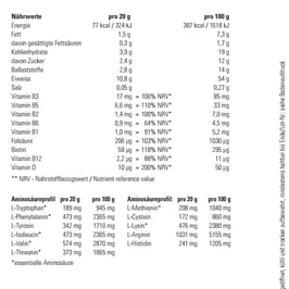 Vanille-Protein-Nährstoff-Pulver